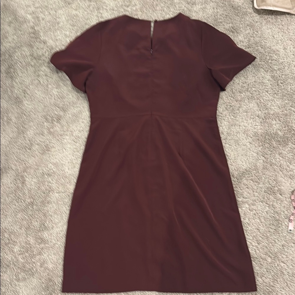 Elegant Burgundy Dress - Picture 6 of 6